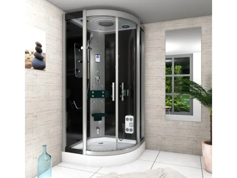 AcquaVapore Dampfdusche Duschtempel Sauna Dusche Duschkabine D46-03T2 80x80