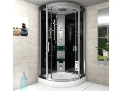 AcquaVapore Dampfdusche Duschtempel Sauna Dusche Duschkabine D46-03T2 80x80