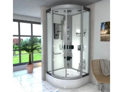 AcquaVapore Dampfdusche Duschtempel Sauna Dusche Duschkabine D46-50T2 90x90