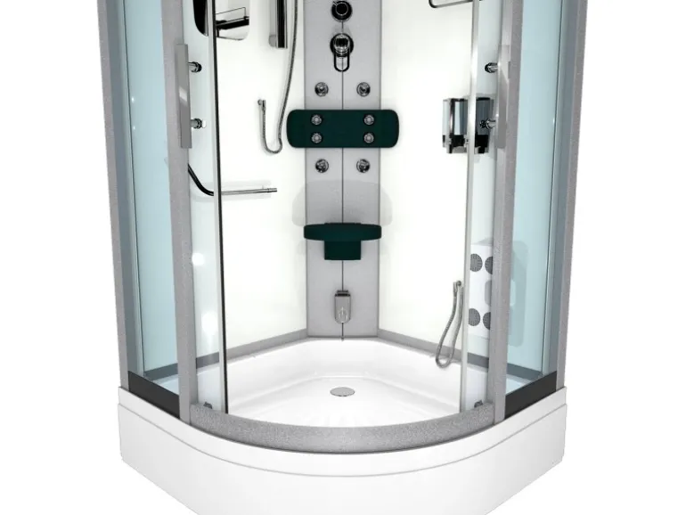 AcquaVapore Dampfdusche Duschtempel Sauna Dusche Duschkabine D46-60T2-EC 100x100