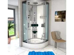 AcquaVapore Dampfdusche Duschtempel Sauna Dusche Duschkabine D46-60T2-EC 100x100