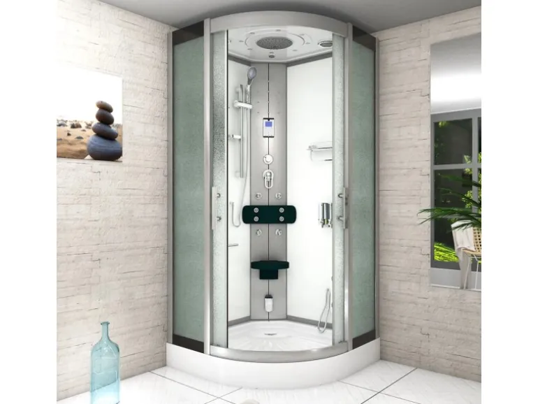 AcquaVapore Duschkabine Dusche D46-10M0-EC Komplettdusche Fertigdusche 90x90