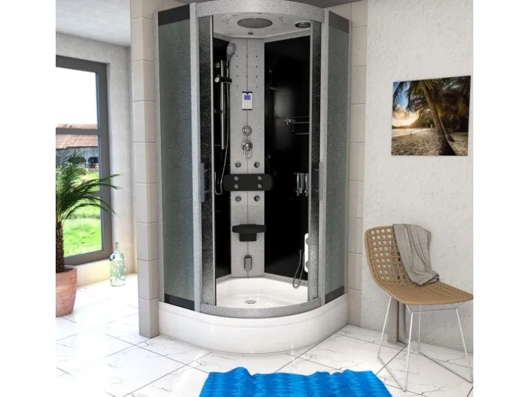 AcquaVapore Duschkabine Dusche D46-53M0-EC Komplettdusche Fertigdusche 90x90