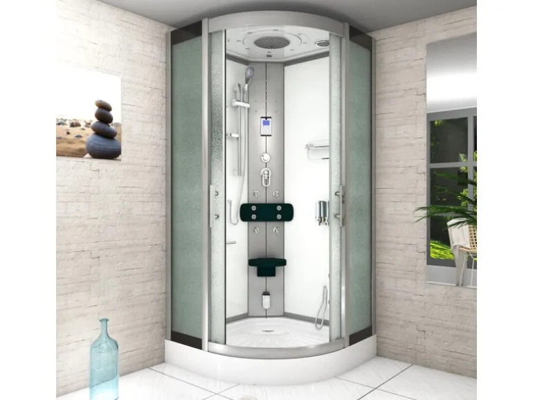 AcquaVapore Duschkabine Dusche D46-20M0-EC Komplettdusche Fertigdusche 100x100