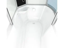 AcquaVapore Kombination Badewanne Dusche K50-L00 Duschtempel 170x100