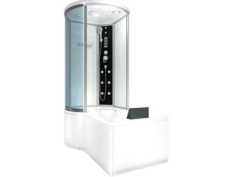 AcquaVapore Kombination Badewanne Dusche K55-R01-EC Duschtempel 100x170