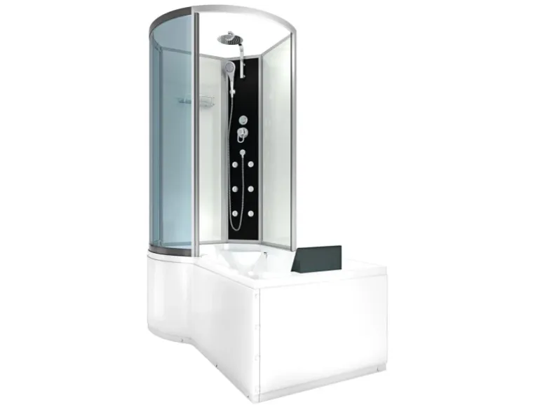 AcquaVapore Kombination Badewanne Dusche K50-R00 Duschtempel 100x170