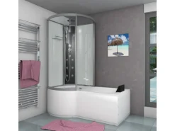 AcquaVapore Kombination Badewanne Dusche K50-R00 Duschtempel 100x170