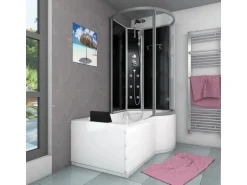 AcquaVapore Kombination Badewanne Dusche K50-L30 Duschtempel 170x100