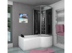 AcquaVapore Kombination Badewanne Dusche K50-L30 Duschtempel 170x100