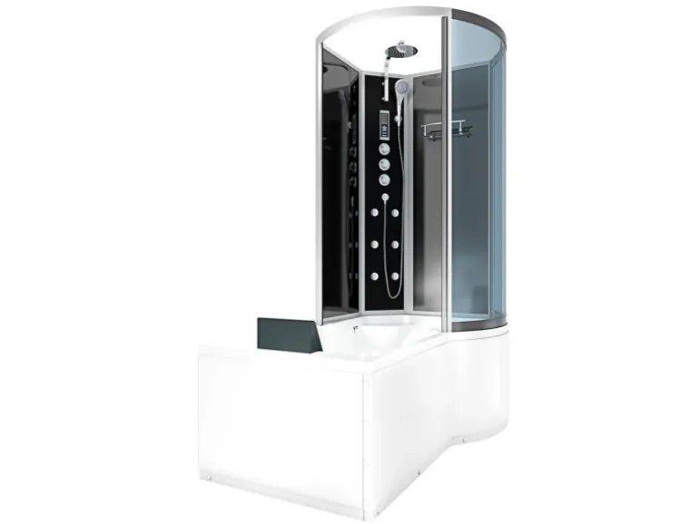 AcquaVapore Kombination Badewanne Dusche K50-L33 Duschtempel 170x100