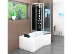 AcquaVapore Kombination Badewanne Dusche K50-L33 Duschtempel 170x100