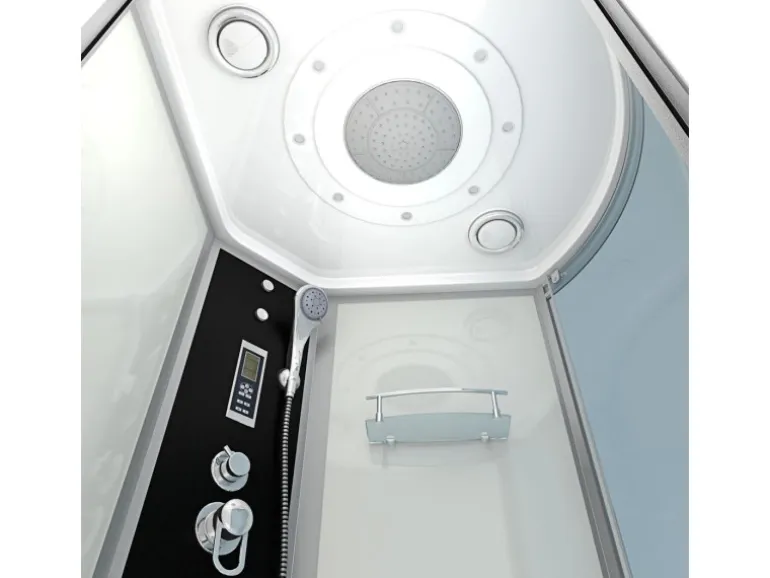 AcquaVapore Kombination Badewanne Dusche K55-L01-EC Duschtempel 170x100