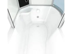 AcquaVapore Kombination Badewanne Dusche K55-L01-EC Duschtempel 170x100