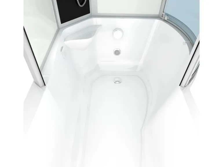 AcquaVapore Kombination Badewanne Dusche K55-L01-EC Duschtempel 170x100