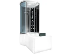 AcquaVapore Kombination Badewanne Dusche K55-R31 Duschtempel 100x170