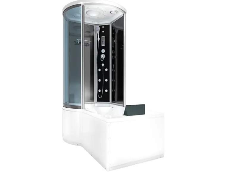 AcquaVapore Kombination Badewanne Dusche K55-R31 Duschtempel 100x170