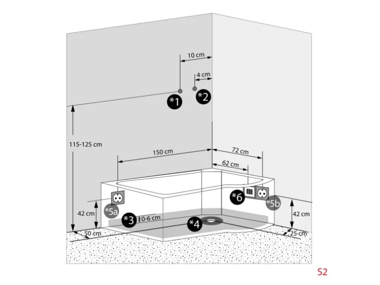 AcquaVapore Kombination Badewanne Dusche K50-L31-EC Duschtempel 170x100