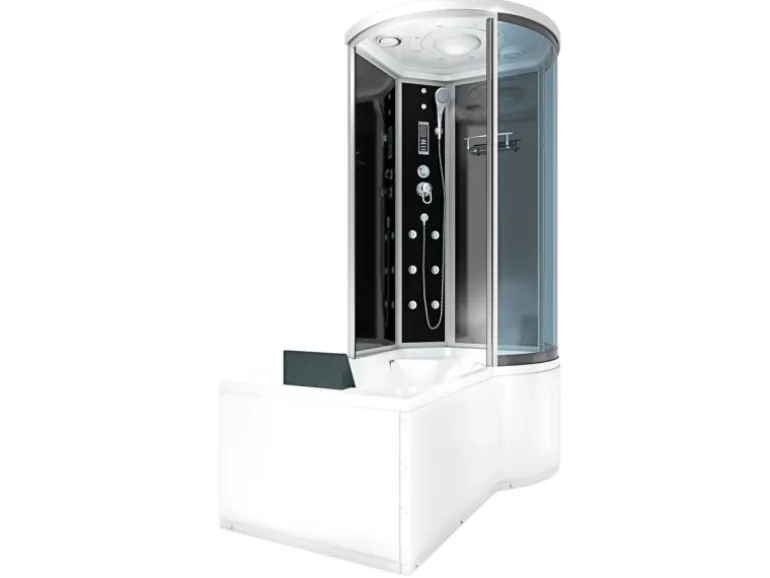 AcquaVapore Kombination Badewanne Dusche K55-L31 Duschtempel 170x100