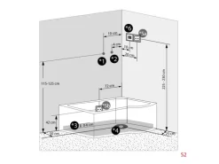 AcquaVapore Kombination Badewanne Dusche K55-L31 Duschtempel 170x100
