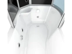 AcquaVapore Kombination Whirlpool Dusche K55-L33-WP Duschkabine Wanne 170x100
