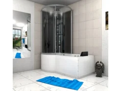 AcquaVapore Kombination Whirlpool Dusche K50-R31-WP-EC Duschkabine Wanne 100x170