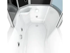 AcquaVapore Kombination Whirlpool Dusche K55-L31-WP-EC Duschkabine Wanne 170x100
