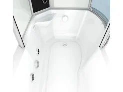 AcquaVapore Kombination Whirlpool Dusche K50-L00-WP-EC Duschkabine Wanne 170x100
