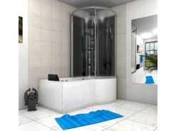 AcquaVapore Kombination Whirlpool Dusche K50-L31-WP Duschkabine Wanne 170x100