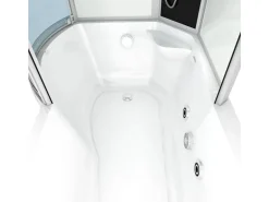AcquaVapore Kombination Whirlpool Dusche K50-R00-WP Duschkabine Wanne 100x170