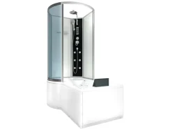 AcquaVapore Kombination Whirlpool Dusche K50-R01-WP Duschkabine Wanne 100x170