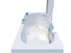 AcquaVapore Seniorendusche und Badewanne mit Tür S12D-EH-L-EC Dusche 170x85