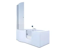 AcquaVapore Seniorendusche und Badewanne mit Tür S12D-EH-R Dusche 85x170