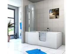 AcquaVapore Seniorendusche und Wanne mit Whirlpool S12D-TH-AIR-R Dusche 85x170