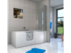 AcquaVapore Seniorendusche und Wanne mit Whirlpool S12D-TH-WP-L-EC Dusche 170x85