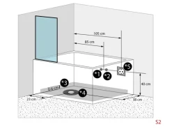 AcquaVapore Seniorendusche und Badewanne mit Tür S12D-EH-R-EC Dusche 85x170