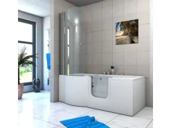 AcquaVapore Seniorendusche und Wanne mit Whirlpool S12D-EH-AIR-R-EC Dusche 85x17