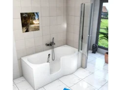 AcquaVapore Seniorendusche und Badewanne mit Tür S12D-L Dusche 170x85