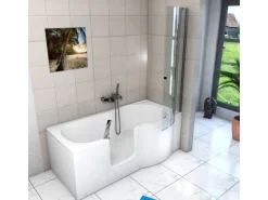 AcquaVapore Seniorendusche und Badewanne mit Tür S12D-L Dusche 170x85