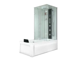 AcquaVapore Whirlpool Dusche Kombination K05-L03-WP Duschtempel 180x90