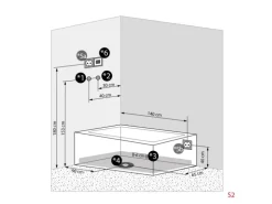 AcquaVapore Whirlpool Dusche Kombination K05-R33-WP-EC Duschtempel 90x180
