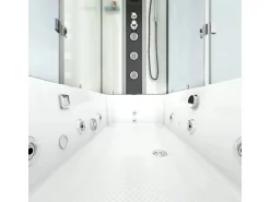 AcquaVapore Whirlpool Dusche Kombination K05-L01-WP Duschtempel 180x90