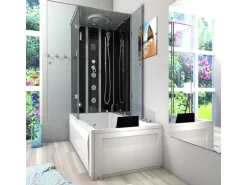 AcquaVapore Whirlpool Dusche Kombination K05-R31-WP-EC Duschtempel 90x180