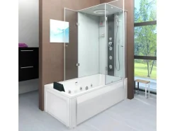 AcquaVapore Whirlpool Dusche Kombination K05-L00-WP-EC Duschtempel 180x90
