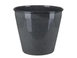 A.H.G. Metall-Topf mit Ablaufstopfen Ø 17 cm cm x 14 cm Anthrazit