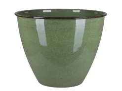 A.H.G. Metall-Topf mit Ablaufstopfen Ø 33 cm cm x 26 cm Grün