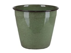 A.H.G. Metall-Topf mit Ablaufstopfen Ø 20,5 cm cm x 18 cm Grün