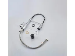 AICA Hochdruck Wasserhahn 43x21x12cm Chrom Küche Abnehmbarer Mischbatterie und Drehbarer 360° Spiralfeder Bad Küchenarmatur