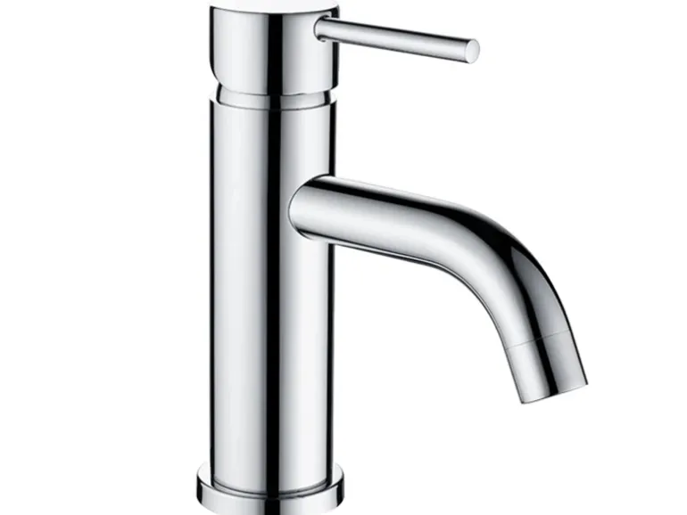 AICA Wasserhahn Chrom Bad Niedriger Waschtischarmatur Waschbecken Armaturen 304 Edelstahl Einhebelmischer Mischbatterie