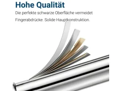 AICA Wasserhahn Chrom Bad Niedriger Waschtischarmatur Waschbecken Armaturen 304 Edelstahl Einhebelmischer Mischbatterie